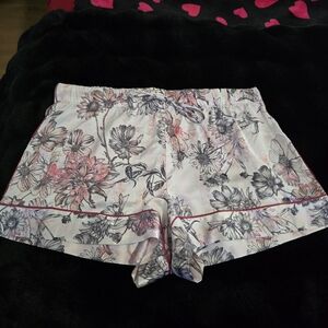 Victoria's Secret Pink and Gray Floral Athletic Shorts